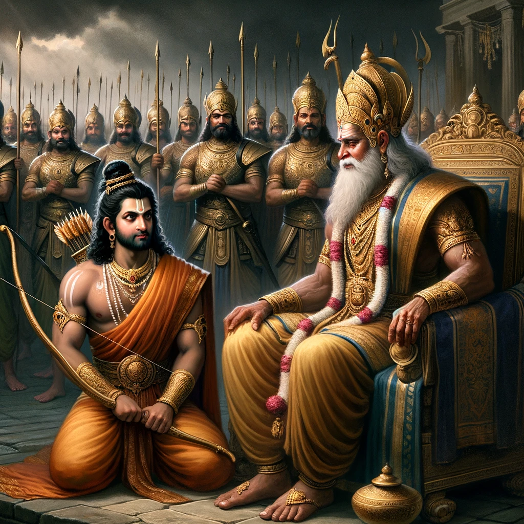 King Dasharatha Orders His Army to Accompany Rama